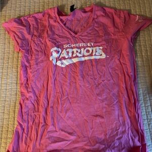Somerset Patriots Pink Cotton T-Shirt